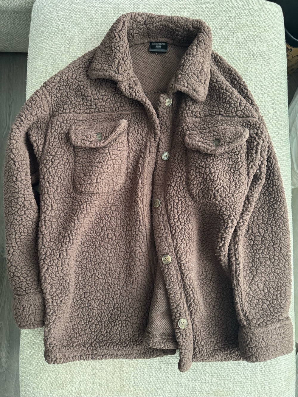 32 Degrees Women's Teddy Jacket in Brown